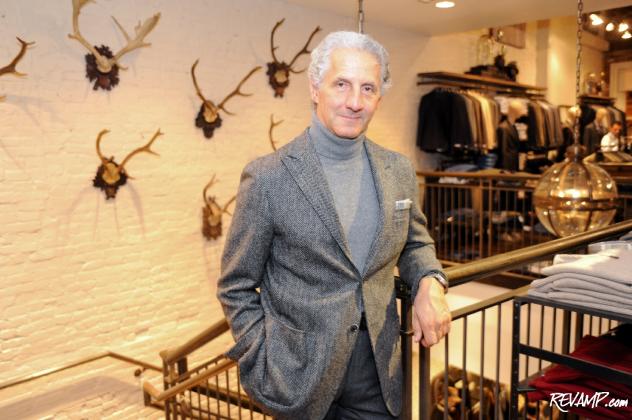 Award-winning menswear fashion designer Joseph Abboud served as the guest of honor during the opening reception of the Streets of Georgetown store.